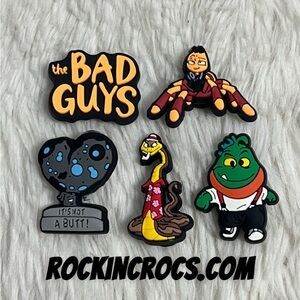 Bad Guys Croc Charms